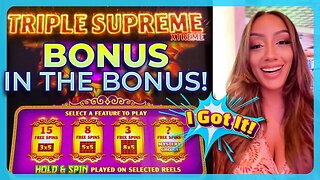 LAST SPIN BONUS! Super Lucky Slot Play on Triple Supreme Xtreme ! 🍀