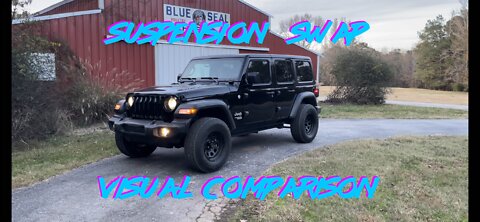 2019 V6 Wrangler Unlimited Sport to 4Cyl Rubicon Suspension Swap