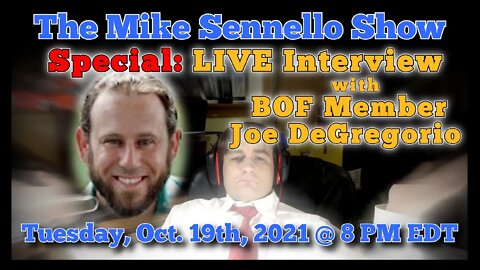 Mike Sennello Show Special: LIVE Interview with BOF Member Joe DeGregorio