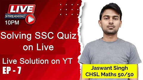 SSC Quiz Live Solution on @BYJUSExamPrepTeaching EP - 7 #ssc #quiz #mews