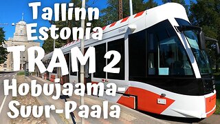 Estonia Tallinn Tram 2 Hobujaama - Suur-Paala [4K]
