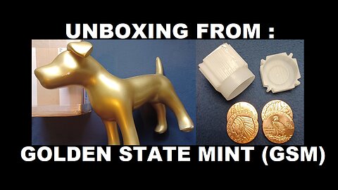 UNBOXING *SPECIAL* : Golden State Mint, GSM. 1 oz Incuse Indian Copper Rounds, 39 mm