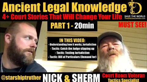 Ancient Legal Knowledge - Court Room Veteran - Real "Constitutional" Courtroom Warfare Pt 1