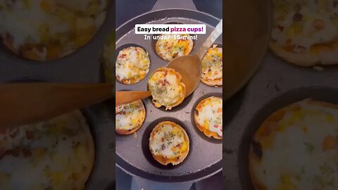 Easy Bread Pizza Cups