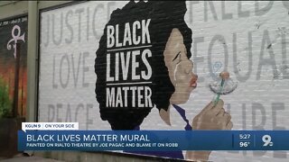 Tucson artists paint mural supporting Black Lives Matter