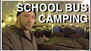 Simple Luxury School Bus Camping