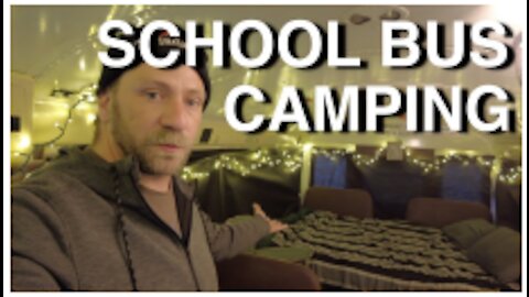 Simple Luxury School Bus Camping