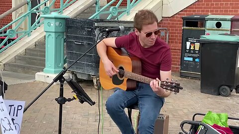 Great instrumental song "Excite", an original piece by talented musician Jake Samuels busking.