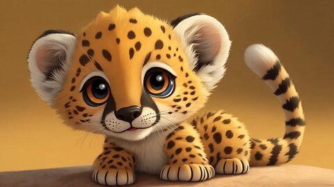 Cute Baby Cheetah