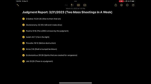 Judgment Report: 3/31/2023 (Two Mass Shootings In A Week)