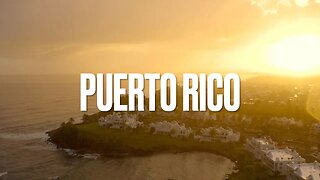 Flying over Sunny Puerto Rico