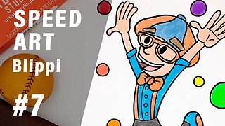 Blippi Speed Drawing: See What I Can Create in Minutes!