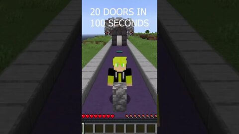 20 doors in 100 second’s - MINECRAFT