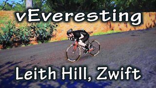 Virtual Everesting - Leith Hill, Zwift (Physical Challenge #4)