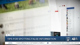 Tips for spotting false information