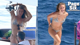 Julianne Hough soaks up the sun in tiny bikini on Amalfi Coast