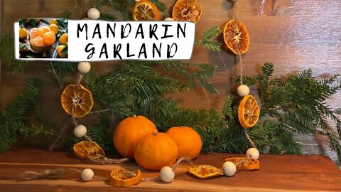 How to Make a Mandarin Garland with a Dehydrator