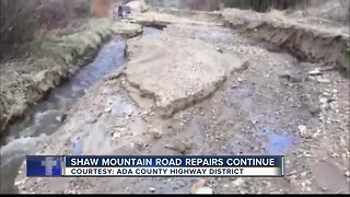 Repairs continue on Shaw Mountain Road