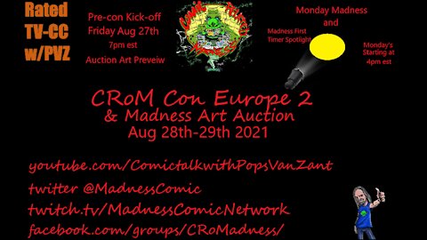 CRoM Con Europe 2 Day 1 Aug 2021