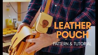 How to Make a Leather Pouch, PDF Pattern and Tutorial