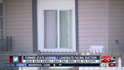 Former state assembly candidate fighting against eviction, citing eviction moratorium