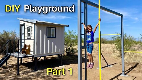 Shipping Container Playhouse gets an Upgrade - DIY Playground Part 1