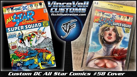 Custom DC All Star Comics #58 Cover - Cris Delara Power Girl Artwork