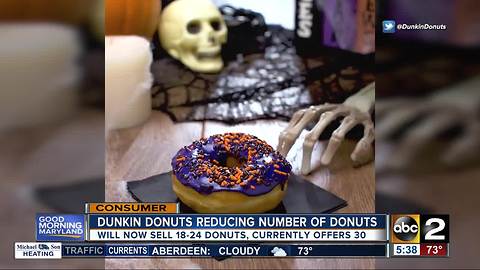 Dunkin' Donuts reducing the number of flavors