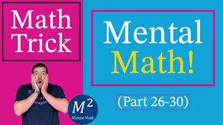 5 More Minute Math Tricks (Or Math Patterns) (26-30) #shortscompilation