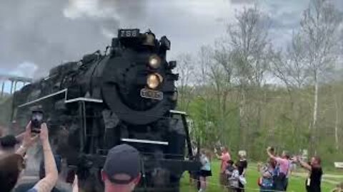 NKP 765 Steam in the Valley at CVSR in Brecksville Ohio May 14, 2022