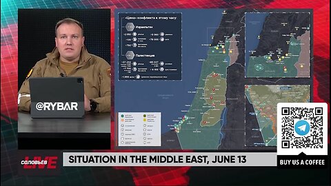 ►🚨▶ ⚡️⚡️🇮🇱⚔️🇵🇸 Rybar Review of the Middle East on June 13 2024