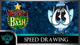 Speed Drawing: MobéBuds Jingle Bash - Geekelfon | A.T. Andrei Thomas 2022