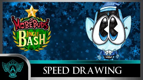 Speed Drawing: MobéBuds Jingle Bash - Geekelfon | A.T. Andrei Thomas 2022