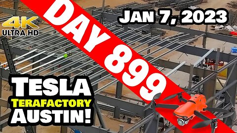 BIG CHANGES AHEAD AT GIGA TEXAS! - Tesla Gigafactory Austin 4K Day 899 - 1/7/23 - Tesla Terafactory