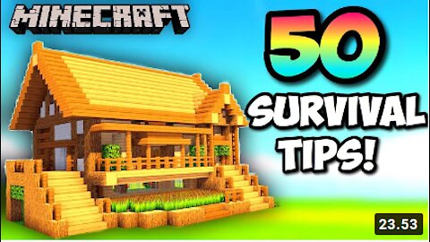 50 Munecraft SURVIVAL TIPS for begginers!!!