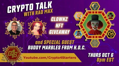 LIVE CRYPTO TALK WEB3 UPDATES WITH RAD MAX! SPECIAL GUEST BUDDY MARBLES!