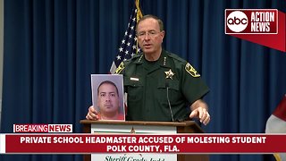 News Conference: Polk Co. private school headmaster accused of molesting student