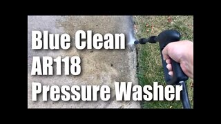 AR Blue Clean AR118 1,500 PSI 1.5 GPM Hand Carry Electric Power Pressure Washer Review