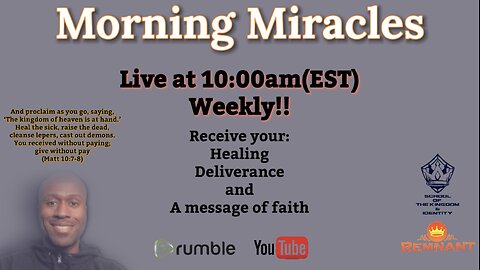 "Morning Miracles" with Joe Dingle