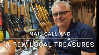 Mail call & some local treasures vintage Tasco spotting scope Professor Pew CLP & Wolf match target