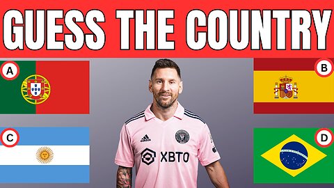 Can You Guess the Country of the Football Players | Football Quiz