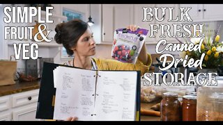 Simple Fruit and Veg Bulk, Fresh, Canned and Dried Storage/ Prepping Like Grandma/ EP 15