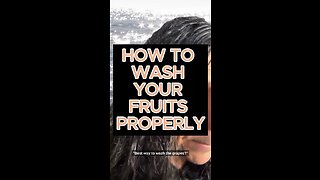 How to wash your fruits properly