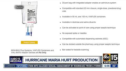 Puerto Rico hurricane contributed to IV bag shortage at hospitals nationwide