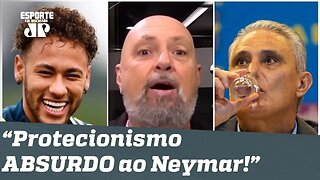 Narrador DESABAFA a Tite: "pare de ser REFÉM do Neymar!"