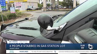 Police investigate stabbings at Kearny Mesa gas station