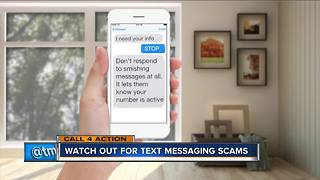 Beware smishing scams