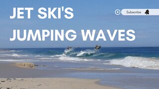 Jetskis At Play, Jumping Waves - Mindarie Beach, Perth