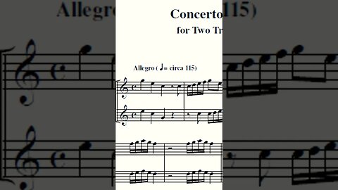 Vivaldi Concerto for two trumpets #trumpet #trumpetersstuff #trompete #trompeta