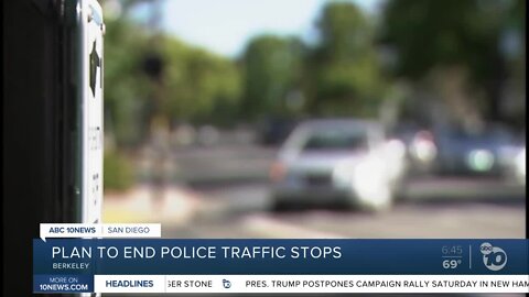 Berkeley to vote on plan to end police traffic stops